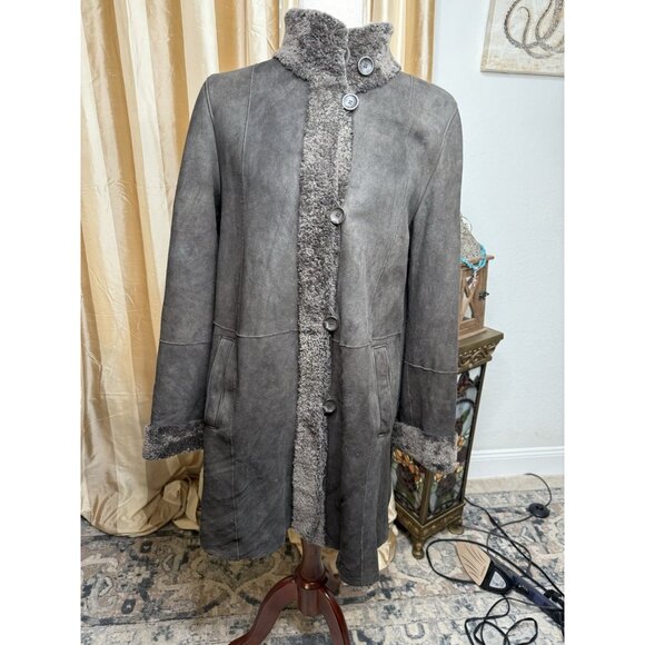 VTG ALAIN WEIZ 14 SILK BLOUSE TOP FALL HALLOWEEN JACKET TUNIC LIKE EILEEN FISHER - Picture 13 of 13